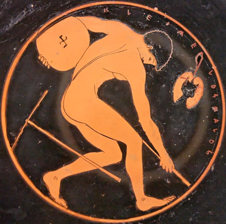 discus throw Discobolus Kleomelos ancient greece athens 2004 olympic games