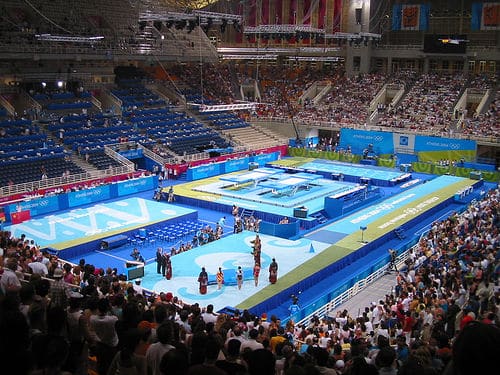 trampoline olympic sport stadium athens 2004 olympic games