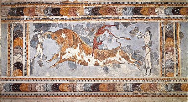Bull-leaping minoan crete athens 2004 olympic games