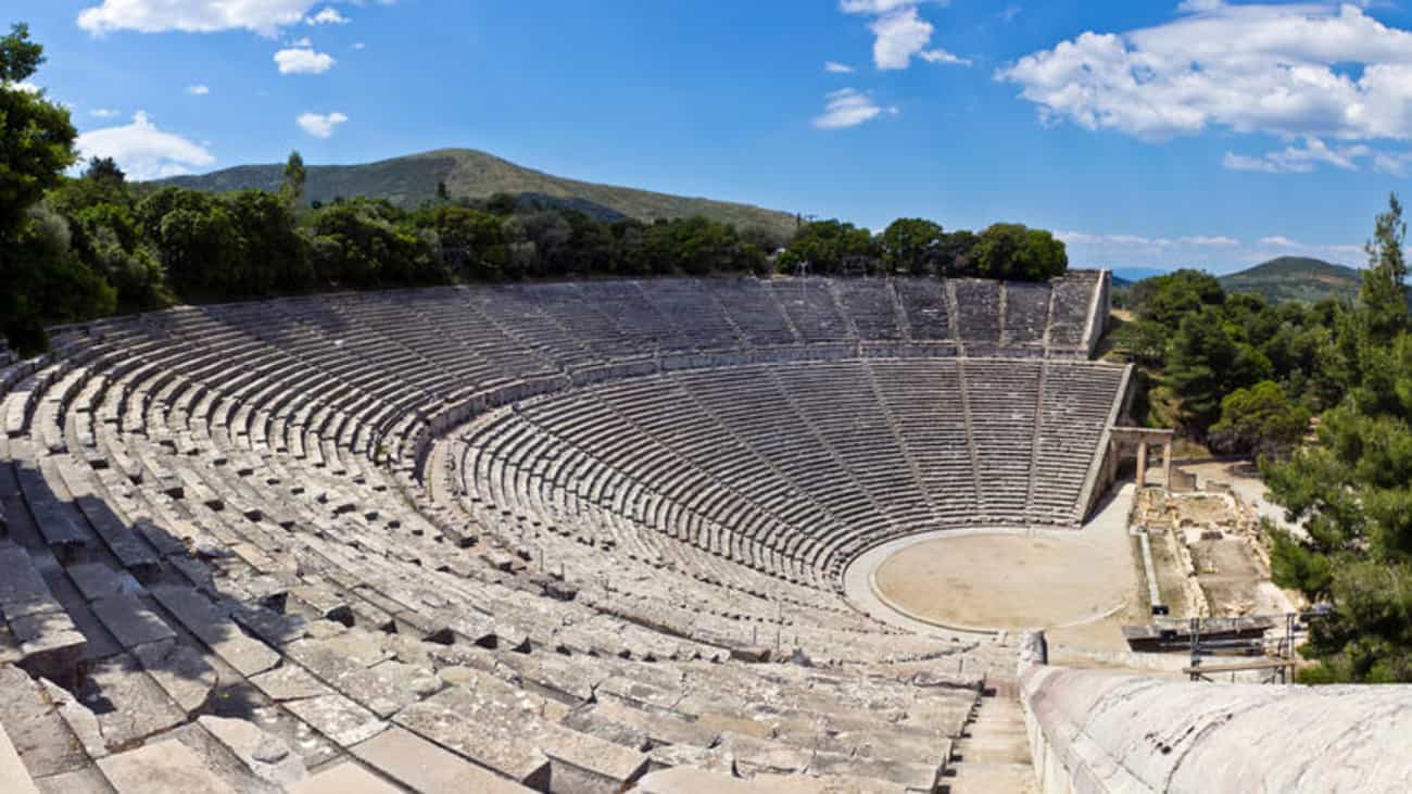 epidaurus theater ancient theater athens 2004 (2)