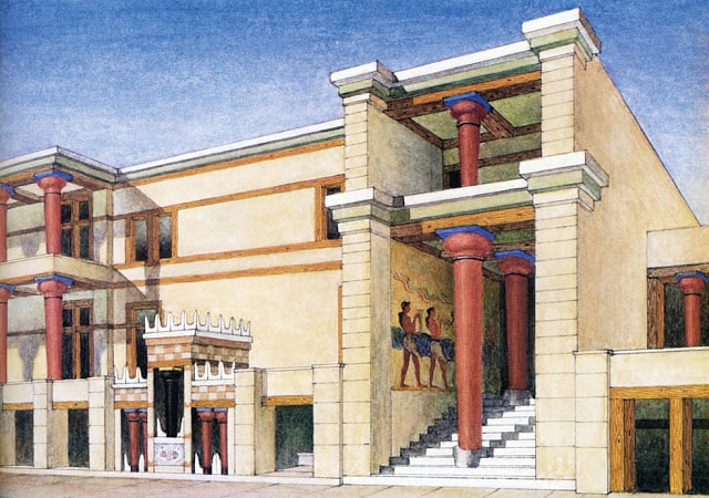 heraklio knossos palace 3d Reconstruction tourist place athens 2004 (3)