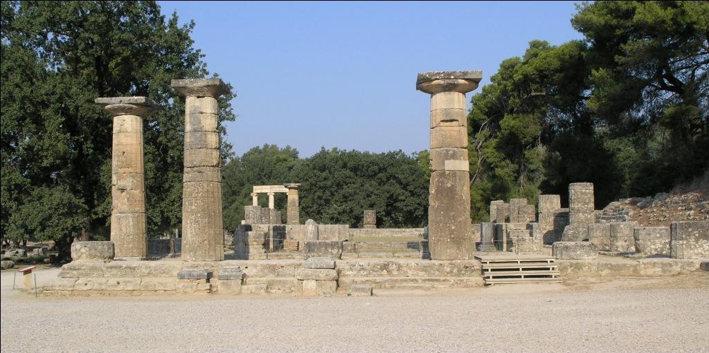 olympia monuments temple of hera athens 2004