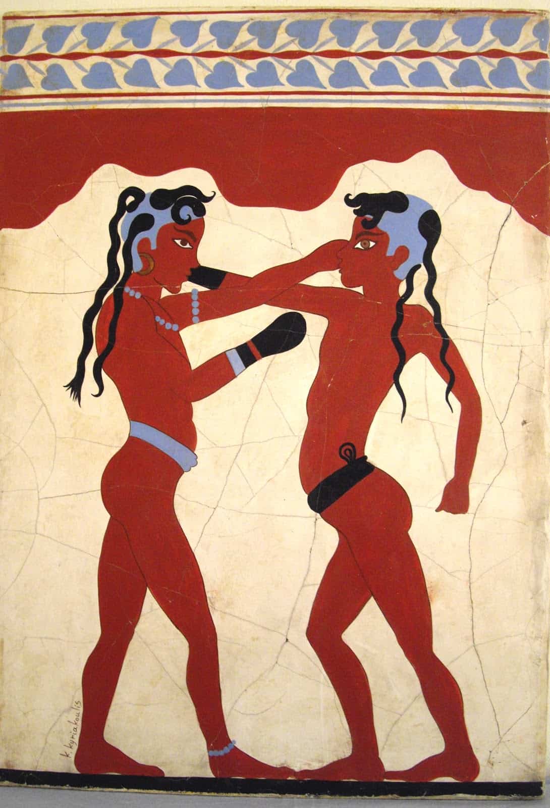 santorini young boxers ancient mural athens 2004 olympic games