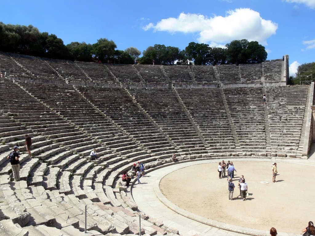 Epidaurus torch relay greek route athens 2004 olympic games banner