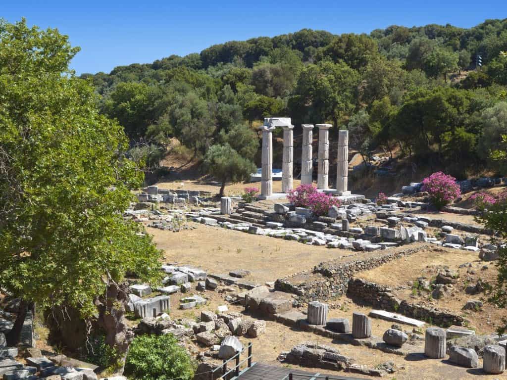 Samothraki torch relay greek route athens 2004 olympic games banners